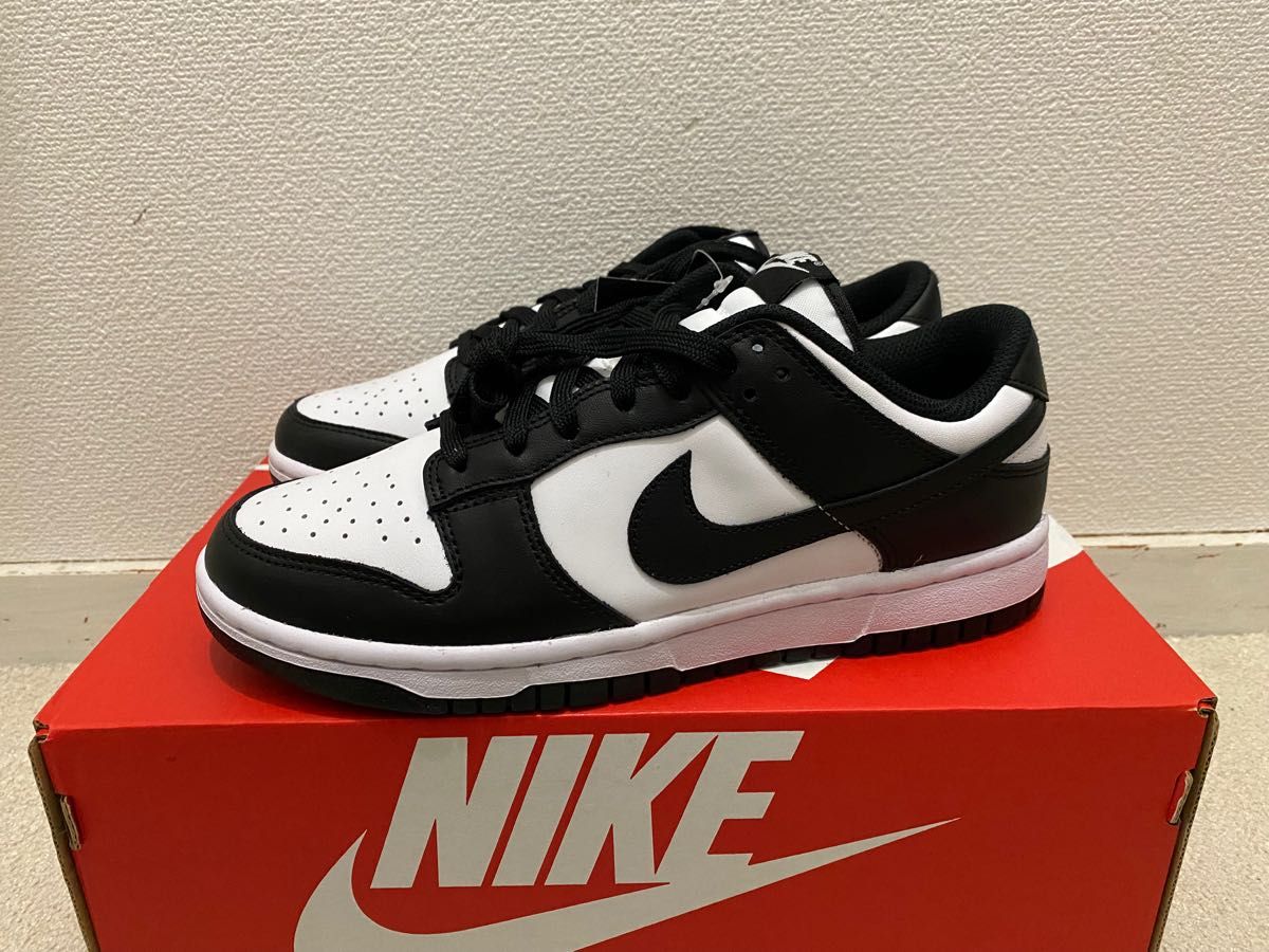 希少サイズ W NIKE DUNK LOW PANDA ナイキ ダンクロー パンダ 25.5cm レア