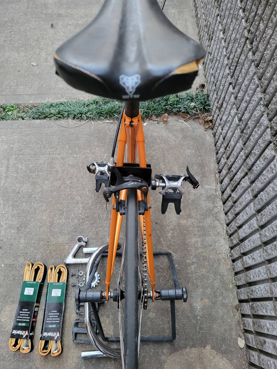 NJS GANWELL FR brake attaching finished car public road OK Riser Bar Kuromori Cr-Mo pist bike KEIRIN bicycle race Hori zon targa n well ka Ise iKAISEI