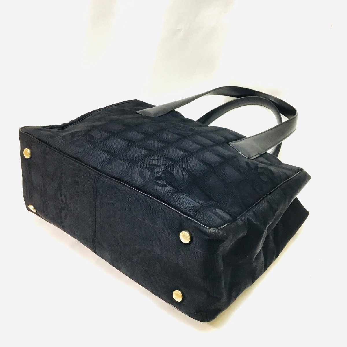美品 シャネル トートバッグ トラベルライン ココマーク ナイロン