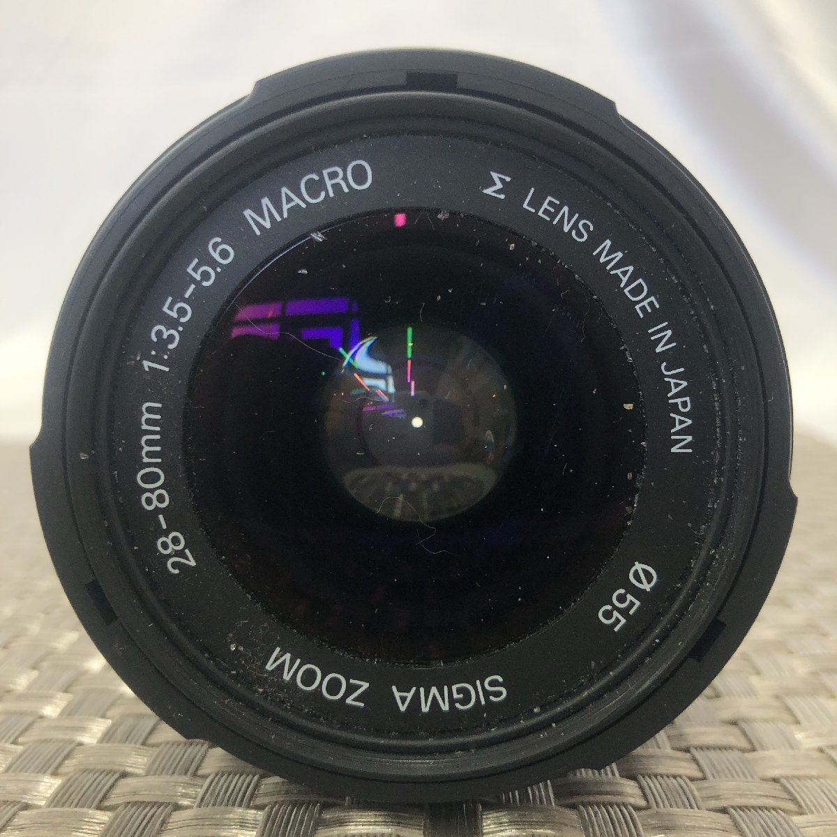 【ジャンク/現状品/KSH】SIGMA シグマ ZOOM 28-80mm 1:3.5-5.6 MACRO ASPHERICAL カメラレンズ 動作未確認　MZ0226_画像3