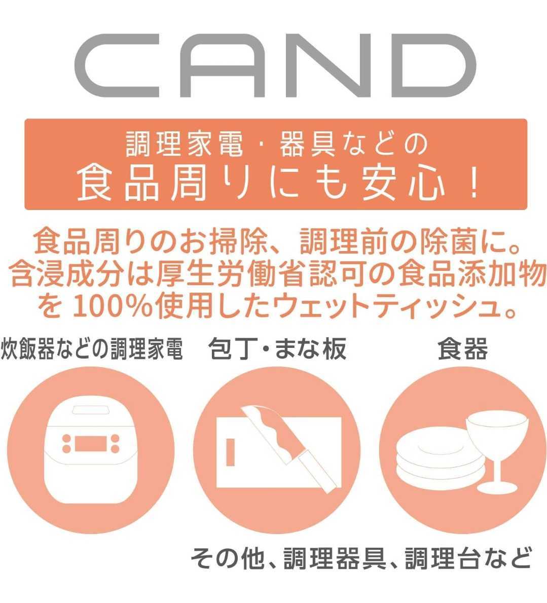 【6個 新品未開封品】CAND　キッチン　家電クリーナー　シート　調理家電　器具用　送料無料_画像4