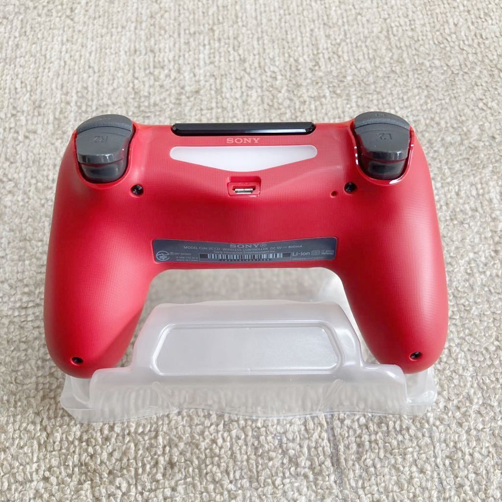 ジャンク品 ソニー PS4 PS3 ワイヤレスコントローラー レッド