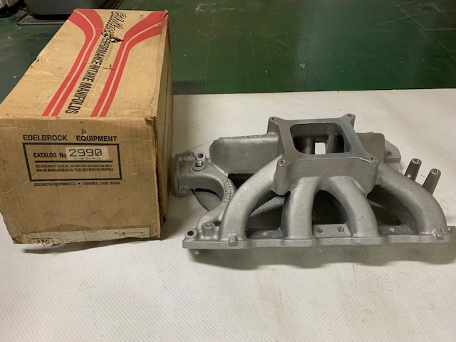 e- Dell block 2990 intake manifold Ford 351C unused long-term keeping goods FORD EDELBLOCK Ame car Nascar 