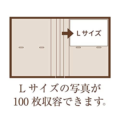SEKISEI アルバム ポケット ハーパーハウス　フレームアルバム　L100枚収容 L 51～100枚 ホワイト XP-4700-70_画像4