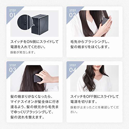 SALONIA サロニア スクエアイオンブラシ ホワイト 時短スタイリング ヘアケア プロ仕様 プレゼント メンズ レディース マイナスイオン 海外_画像8