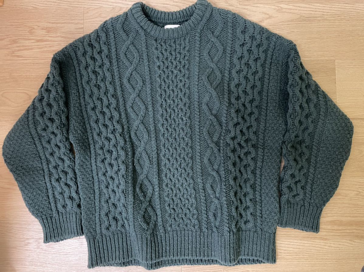 Visvim AMPLUS KNIT L/S GRADIENT GREEN トップス ニット/セーター