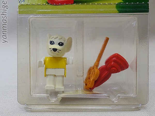 新品82年製 LEGO Fabuland 3706 ハウスキーパーのマージョリー・マウス レアフィグ Marjorie Mouse(Housekeeper) ファビュランド レゴ_画像3