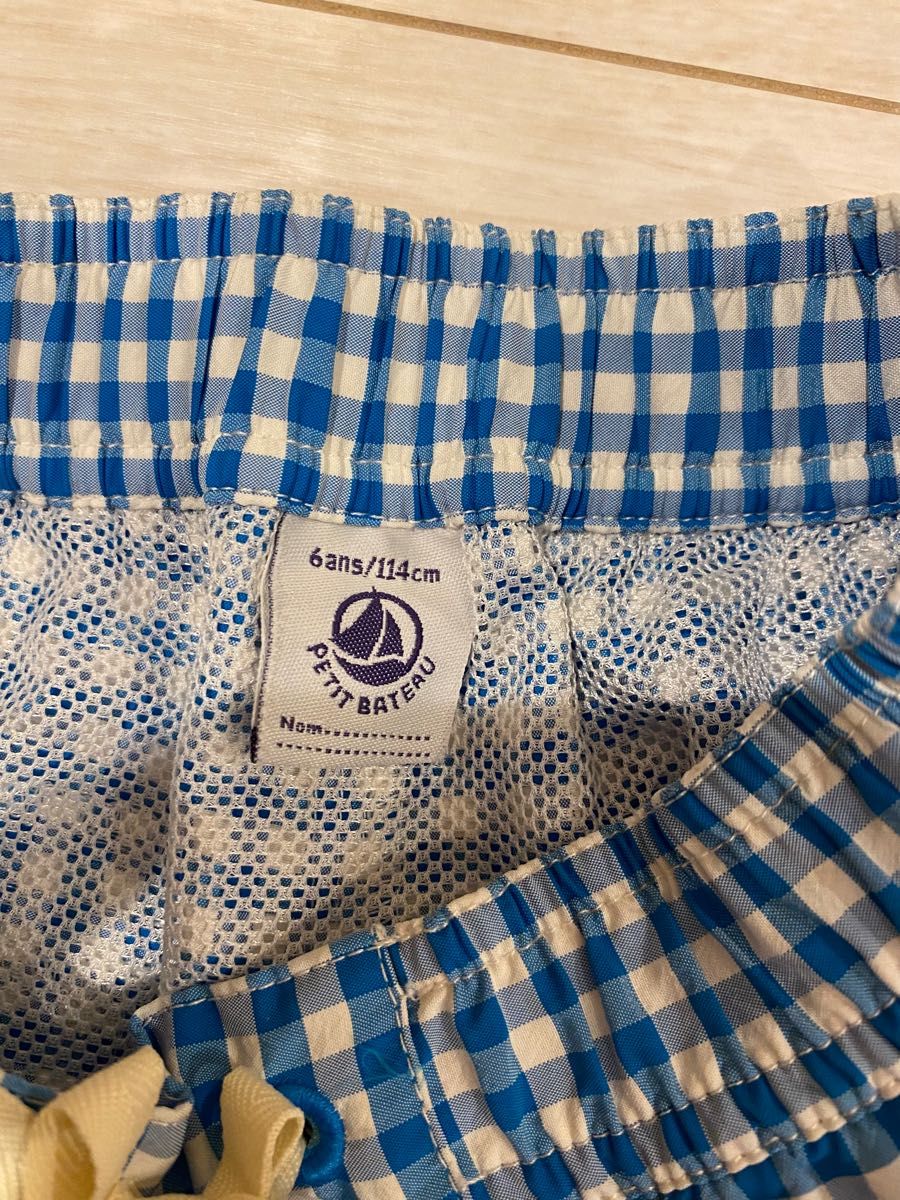 美品 プチバトー 2枚セット 水着 ショートパンツ ハーフパンツ