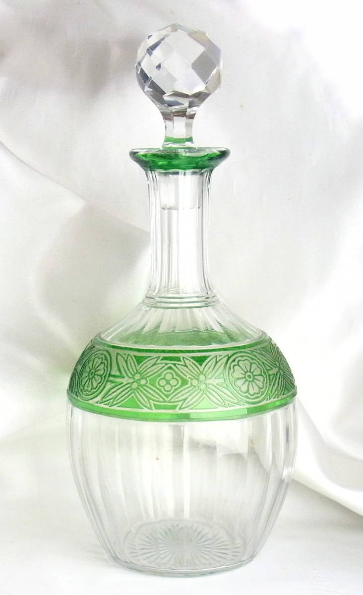 稀少品 OLD BACCARAT オールドバカラ EMPIRE 被せクリスタル カラフ