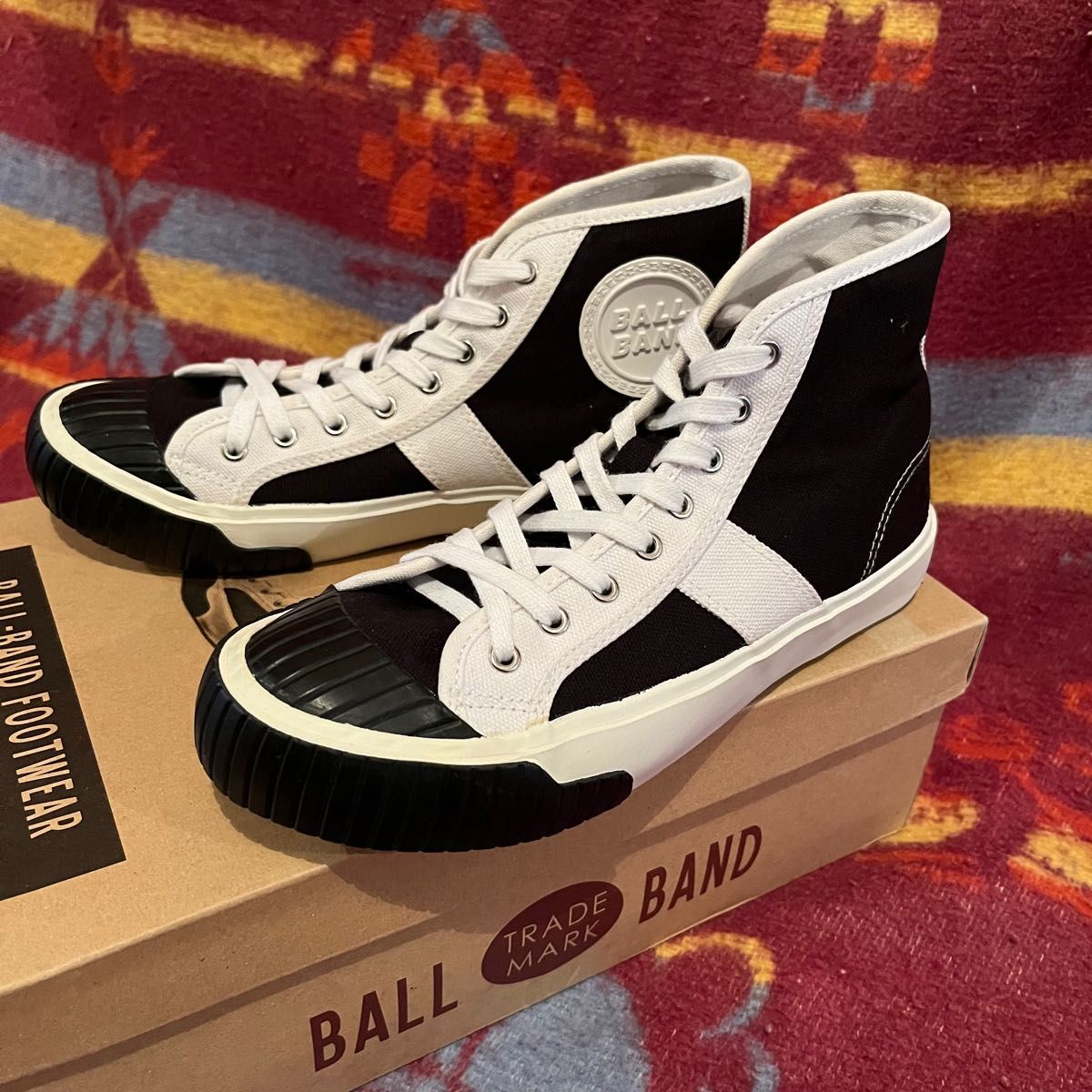 BALL BAND ハイカット スニーカー バイカラー 50s 60s