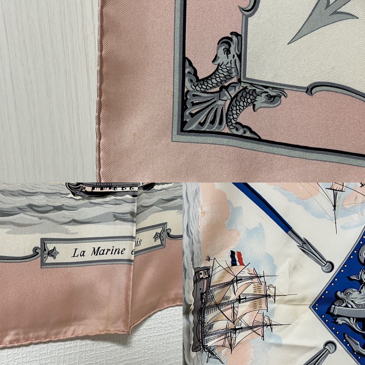 HERMES エルメス カレ90 La Marine en Bois 船|Yahoo!フリマ HERMES エルメス カレ90 La Marine en Bois 船|Yahoo!フリマ