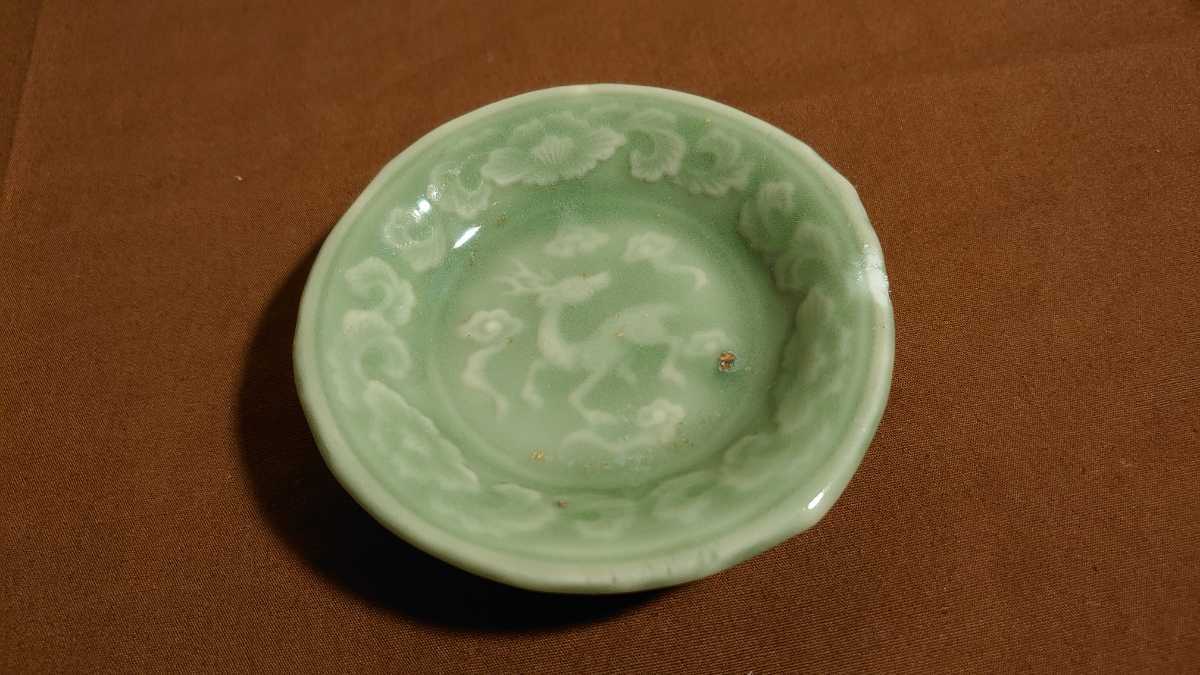 超目玉 青磁 香炉 香合 李朝 李朝青磁 高麗青磁 アンティーク青磁 朝鮮