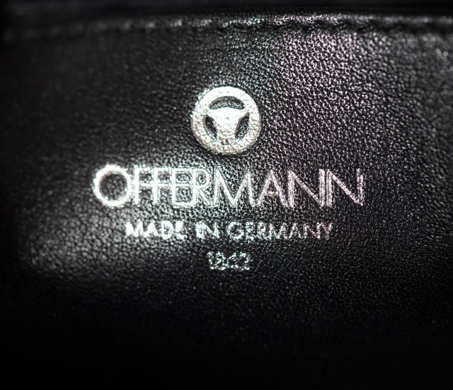 即決 ドイツ製 OFFERMANN オファーマン ビジネスバッグ レザー ブラック ダイヤル式鍵付き 本革製 ブラック 黒_画像8
