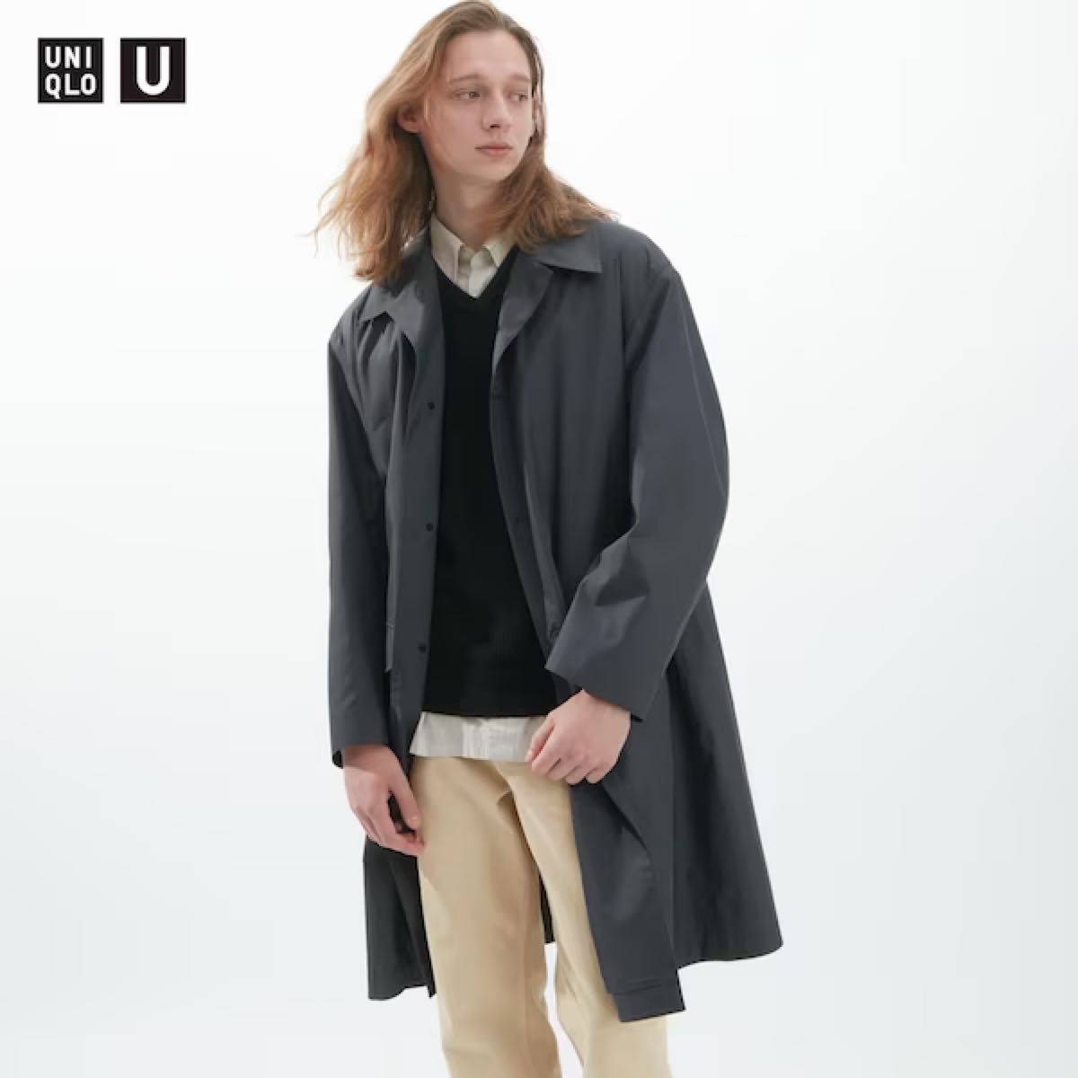 UNIQLO U 2023年新作2/10発売 オーバーサイズステンカラーコート UNIQLO U 2023年新作2/10発売 オーバーサイズステンカラーコート