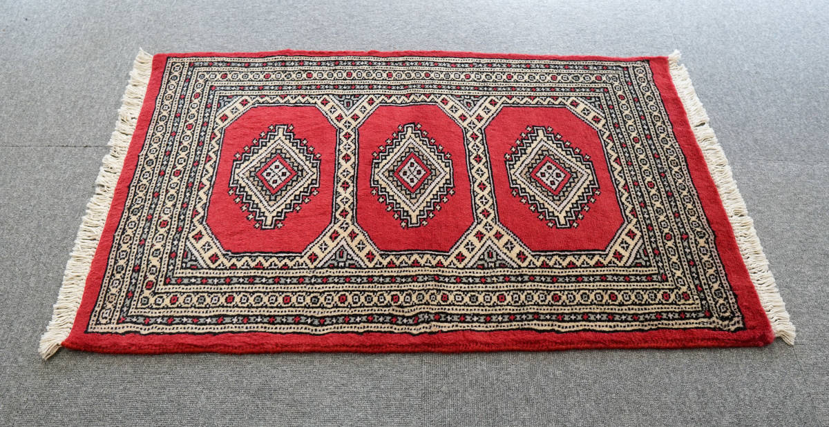 93×60cm【パキスタン手織り絨毯】-