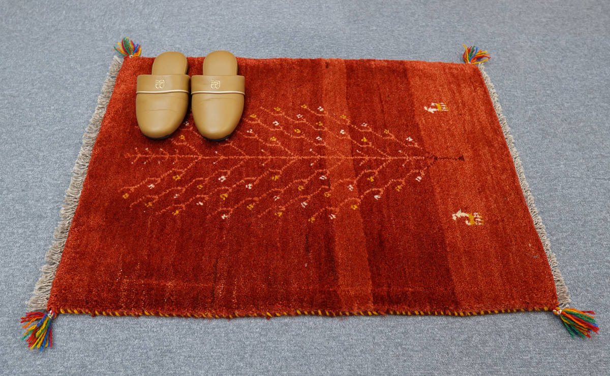 ペルシャ手織り絨毯 ギャッベ】90×60cm | noonanwaste.com