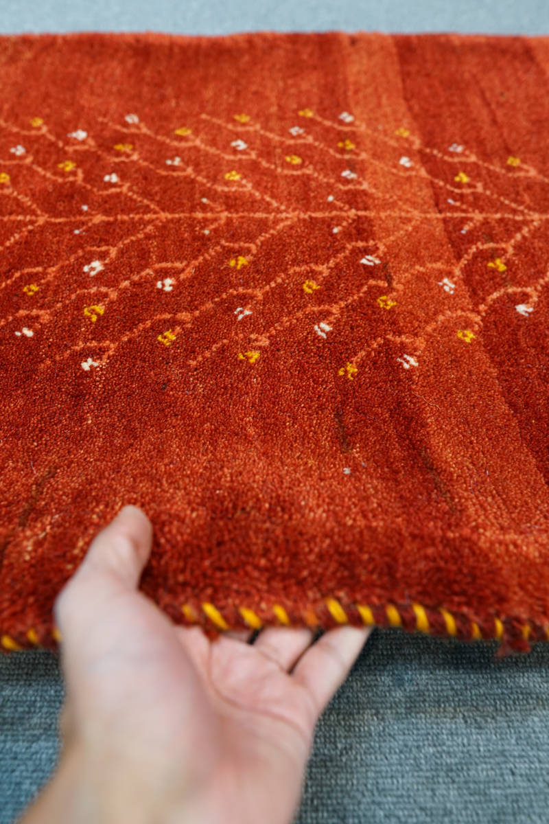 ペルシャ手織り絨毯 ギャッベ】90×60cm | noonanwaste.com