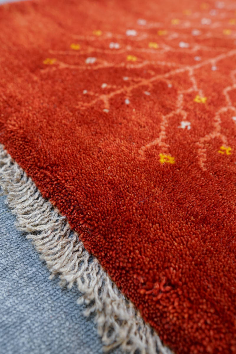ペルシャ手織り絨毯 ギャッベ】90×60cm | noonanwaste.com