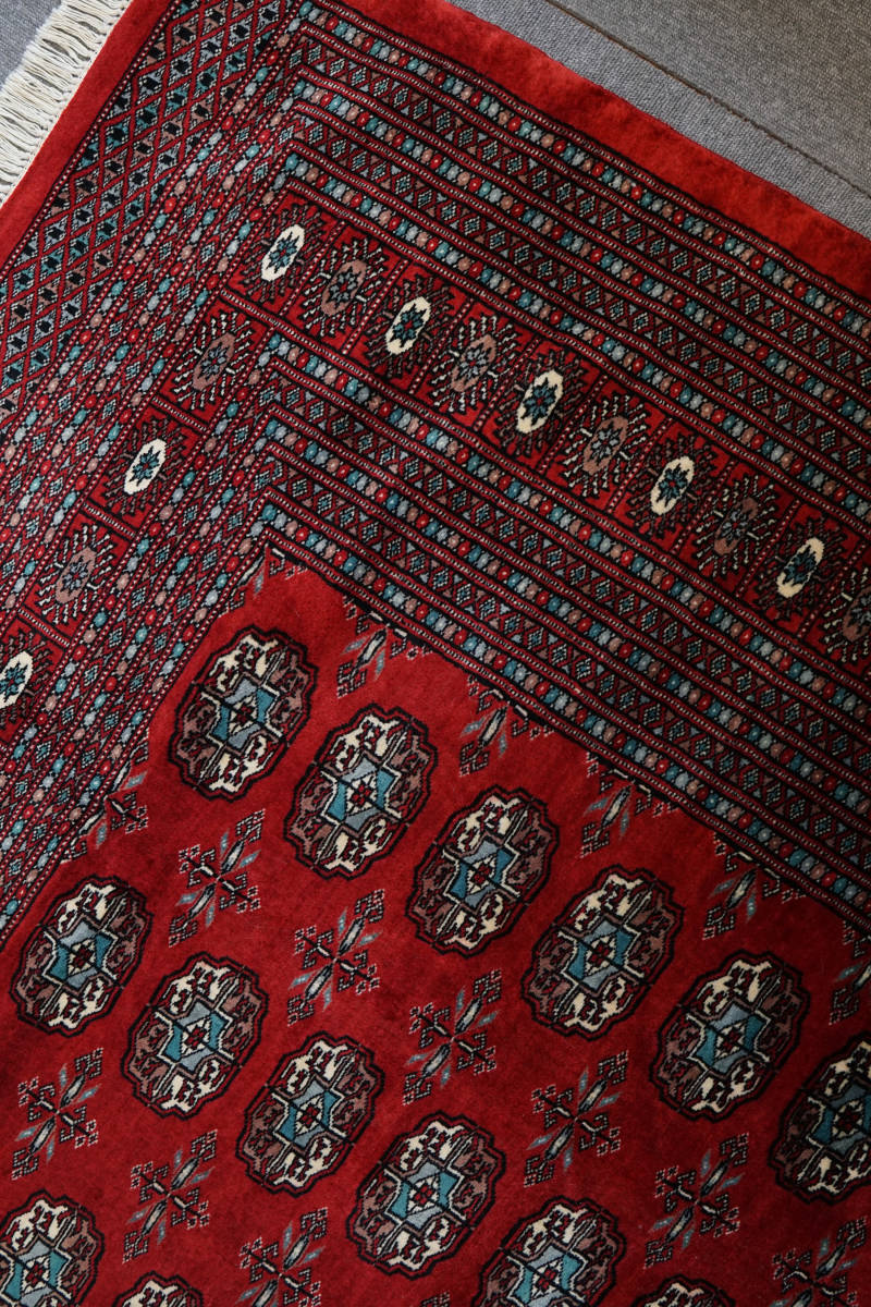 ×cm上質なパキスタン手織り絨毯
