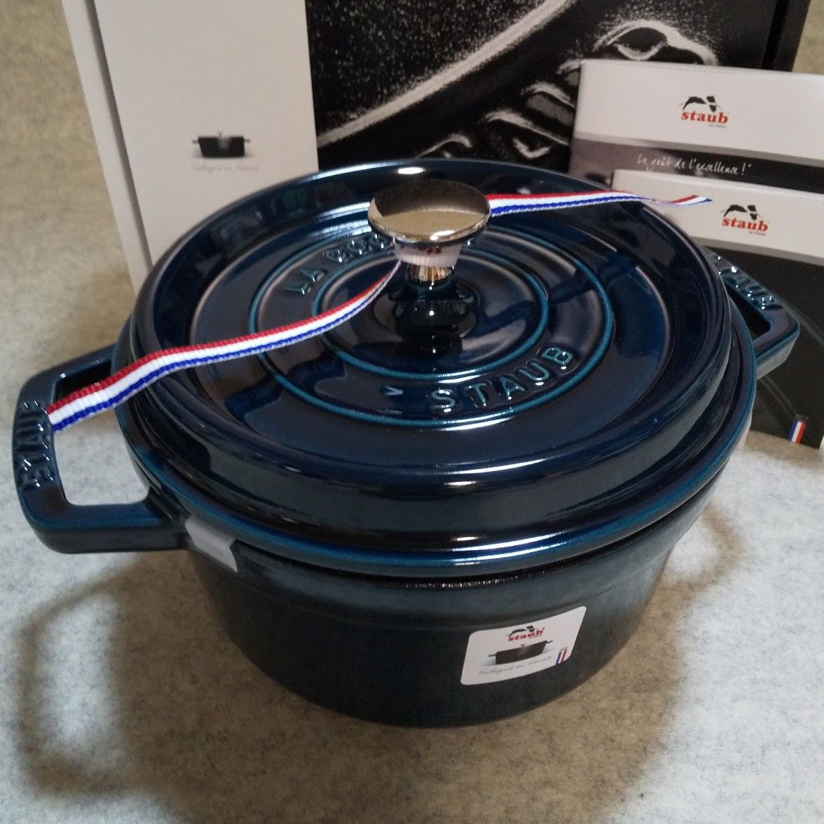 ストウブ(staub)／ピコ・ココット ラウンド【20cm】ラ・メール 新品