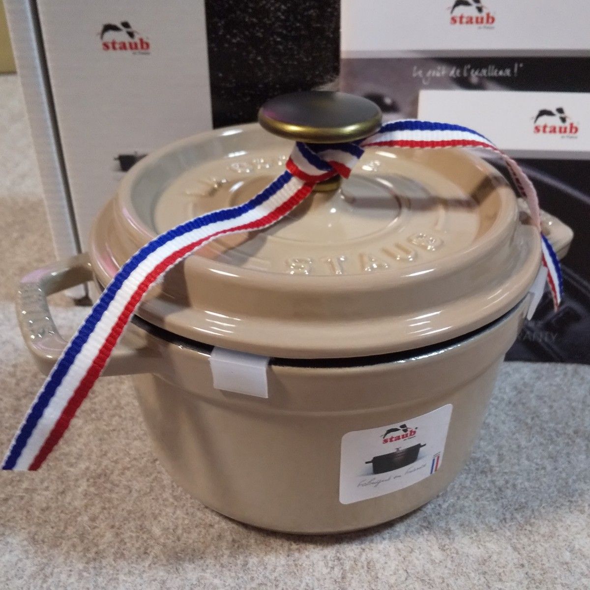 ストウブ(staub)/ピコ ココット ラウンド【14cm】リネン 新品|Yahoo