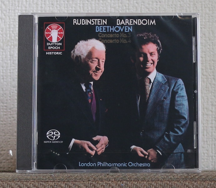 高音質CD/SACD/ベートーヴェン/ルービンシュタイン/バレンボイム/ピアノ協奏曲第3番/第4番/Beethoven/Rubinstein/Barenboim/Piano Concerto_画像1