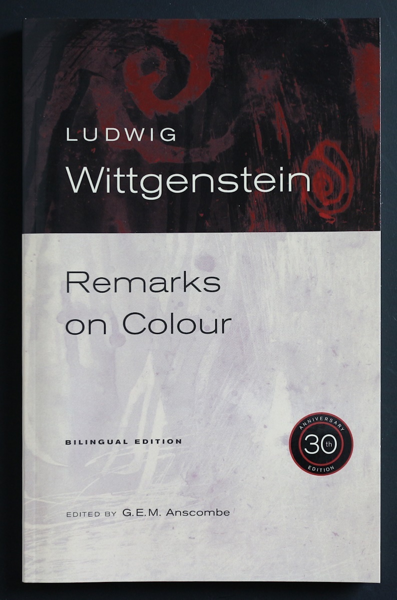 book@/ vi togenshu Thai n/ color concerning / English / German /Wittgenstein/Remarks on Colour/English/German/witogenshu Thai n/Anscombe