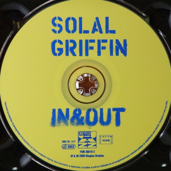 【廃盤 デジパック】ジョニー・グリフィン　マーシャル・ソラール　JOHNYY GRIFFIN　MARTIAL SORAL　IN & OUT_画像3