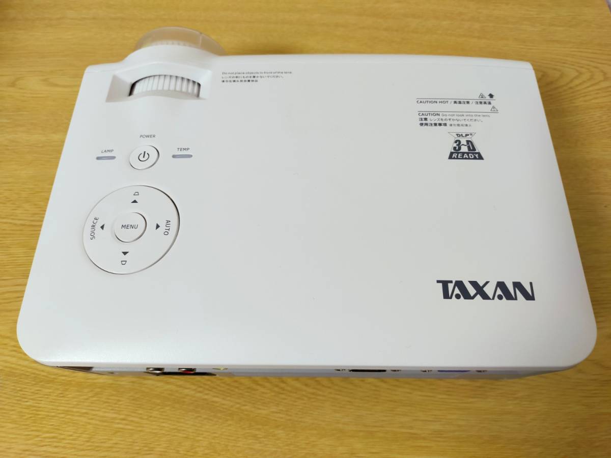 ランプ使用2時間!】【希少なリモコン付き!】TAXAN KG-PS303WX ランプ使用2時間!】【希少なリモコン付き!】TAXAN KG-PS303WX