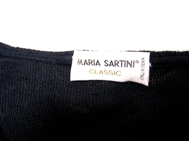 イタリア製 MARIA SARTINI CLASSIC クルーネックニット セーター 