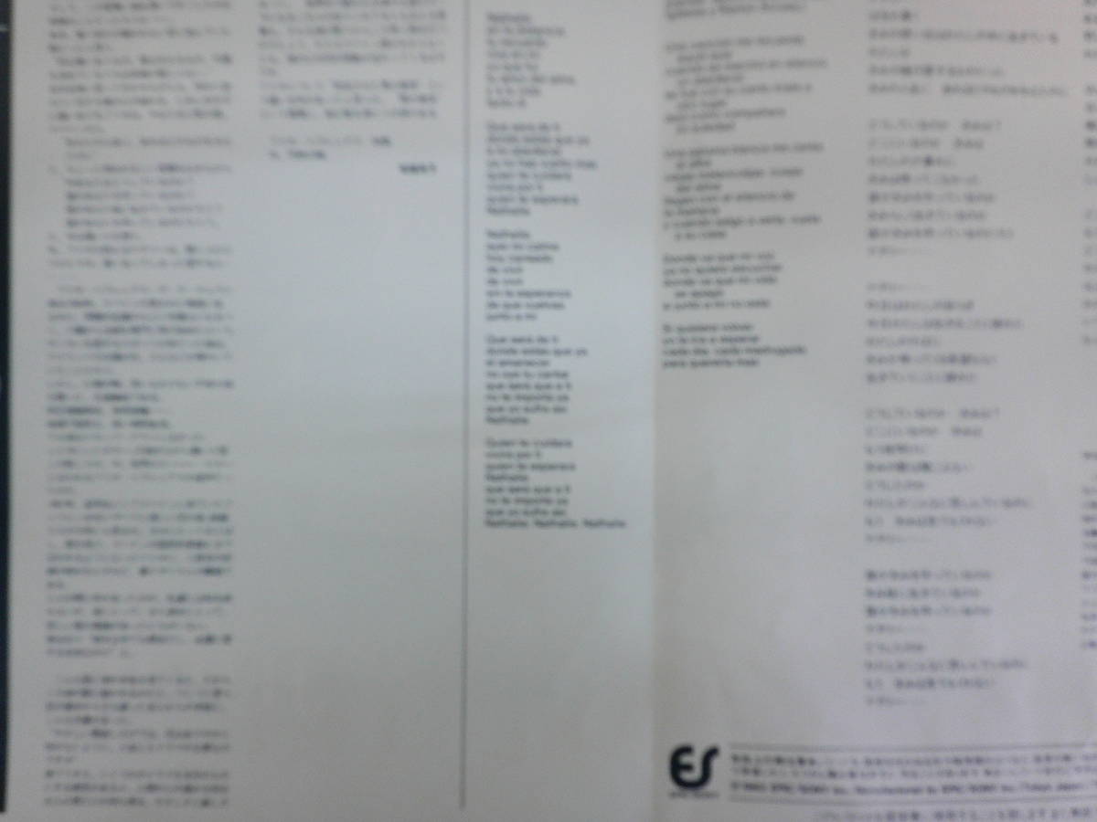 856 中古レコード 黒い瞳のナタリー　フリオ・イグレシアス　ＥＰＩＣソニー_画像3