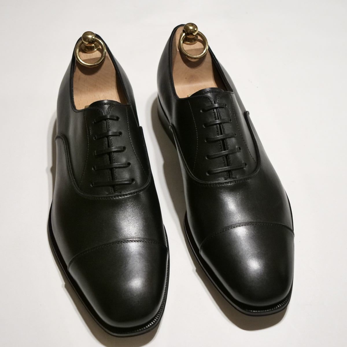 Salvatore Ferragamo/サルヴァトーレ フェラガモ シングルモンク ストラップ 革靴 24.5cm~25cm イタリア製 ブラック ビジネスシューズ 靴