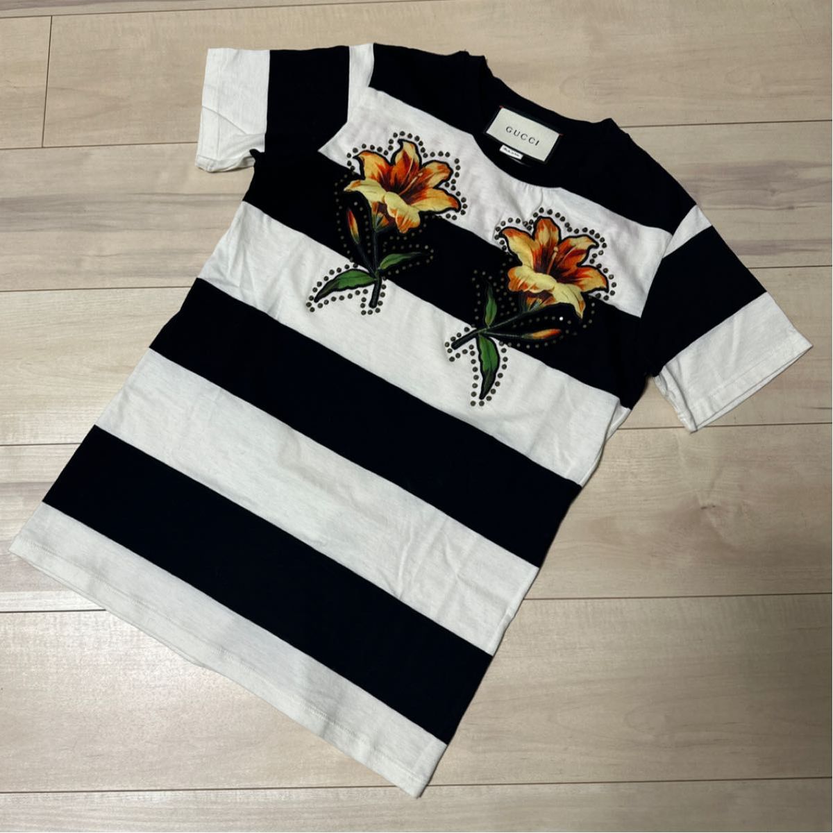 GUCCI グッチ ボーダーTシャツ レディース カットソー Ｓサイズ