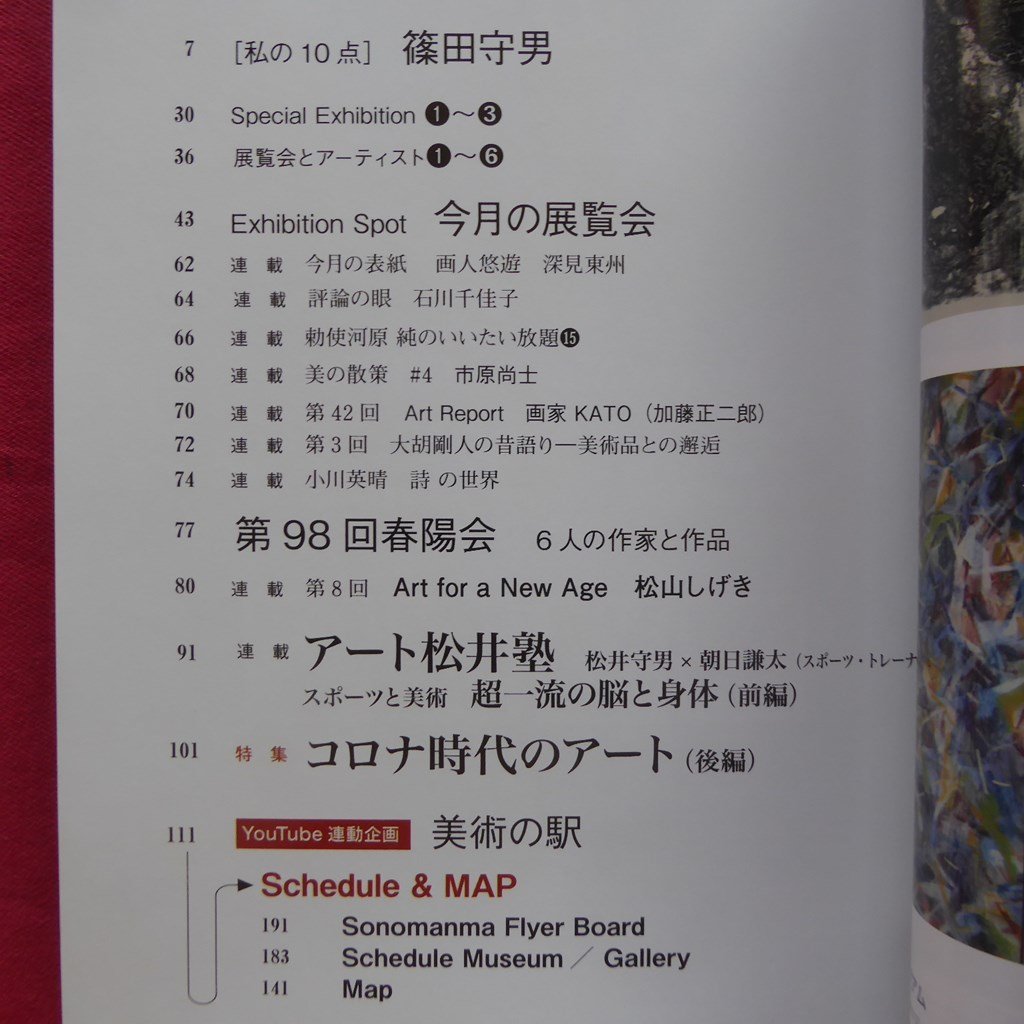 z43/美術雑誌「ギャラリー」2021年4月号【特集：コロナ時代のアート(後編)/[私の10点]:篠田守男/松山しげき】_画像4