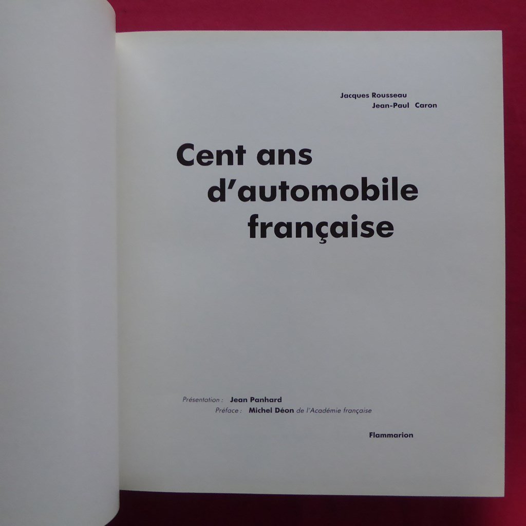 b1/洋書【フランス車100年の歴史：Cent ans d'automobile francaise/1984年・FLAMMARION】_画像5