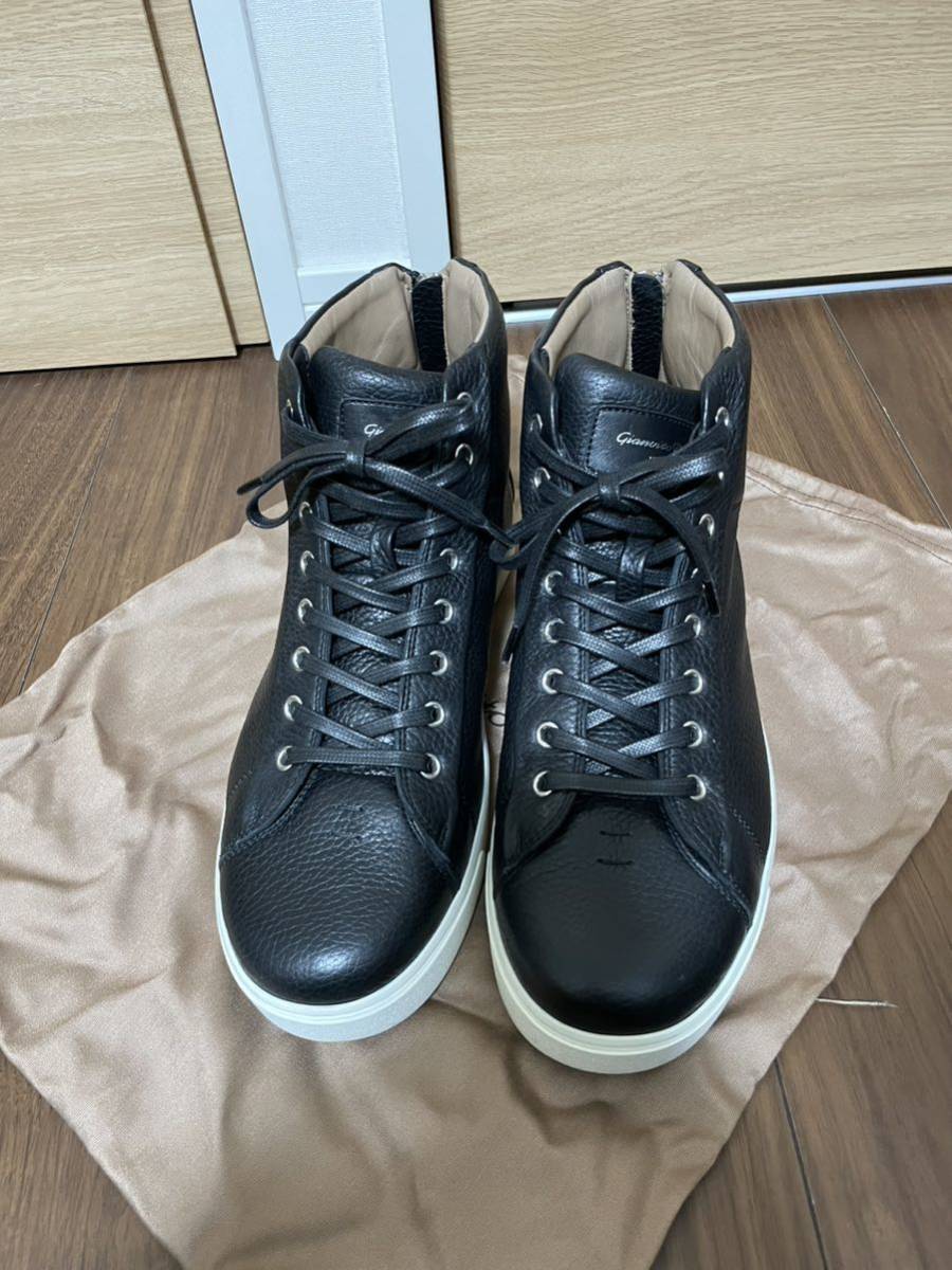 GIANVITO ROSSI ブラック ハイカットスニーカー 42 ジャンヴィト GIANVITO ROSSI ブラック ハイカットスニーカー 42 ジャンヴィト