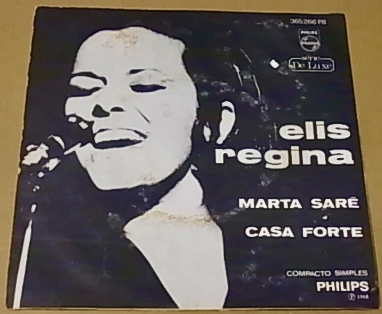 BRA盤オリジ！7インチ！ずっしり重くシリアスなアレンジ光る68年絶頂期のグルーヴィーVOジャズボサ！Elis Regina/Marta Sare/Casa Forte_画像2