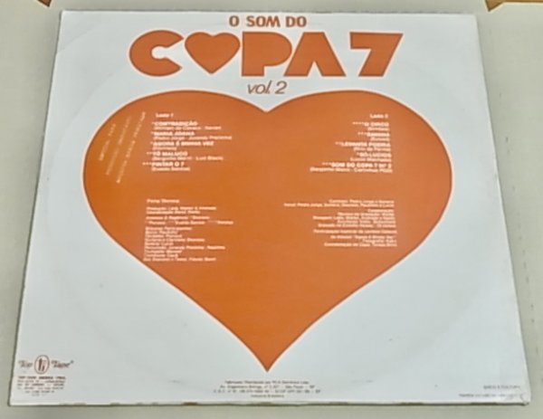 BRA盤80年オリジ！大所帯バイリ系バンドのブラジリアン ファンキー メロウグルーヴの秀作！Copa 7 /O Som Do Copa 7 Vol. 2の画像2