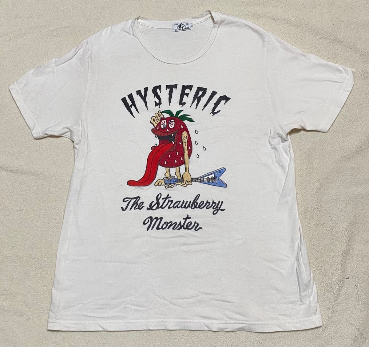 希少　HYSTERIC GLAMOUR ヒステリックグラマー　ストロベリーモンスター 刺繍 Tシャツ　1984年