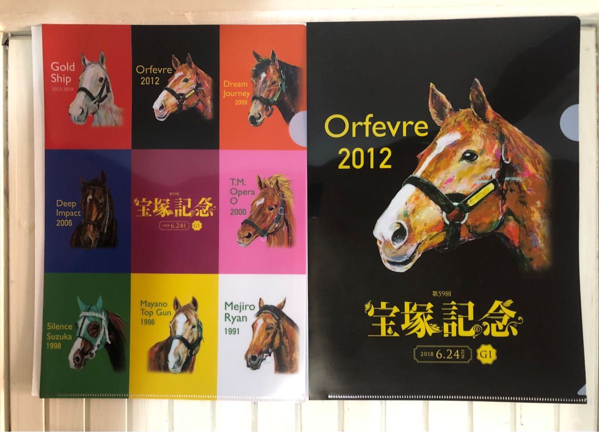 クラシック JRA 阪神競馬場 A4クリアファイル 2枚 nmef.com