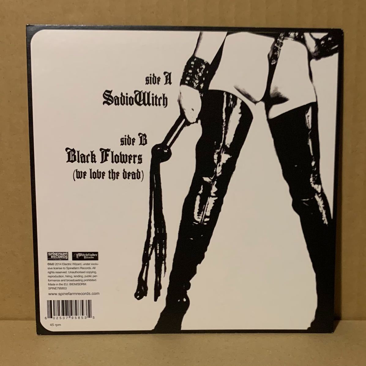 Electric Wizard SadioWitch オリジナル 7インチ EP レコード エロジャケ Sadio Witch Records Mephistofeles Doom Metal Uncle Acidの画像2