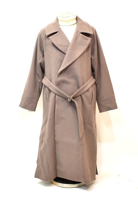 特売 JUHA （ユハ） JAPAN IN MADE 4 BEIGE ロング ベルト コート