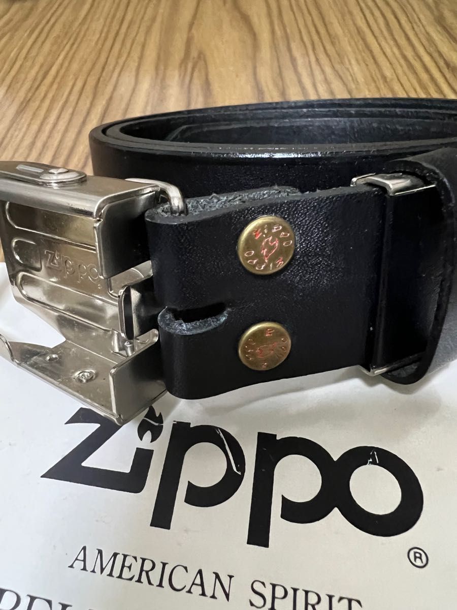 ZIPPO社製ZIPPOベルト(バックルにZIPPOが入ります)|PayPayフリマ
