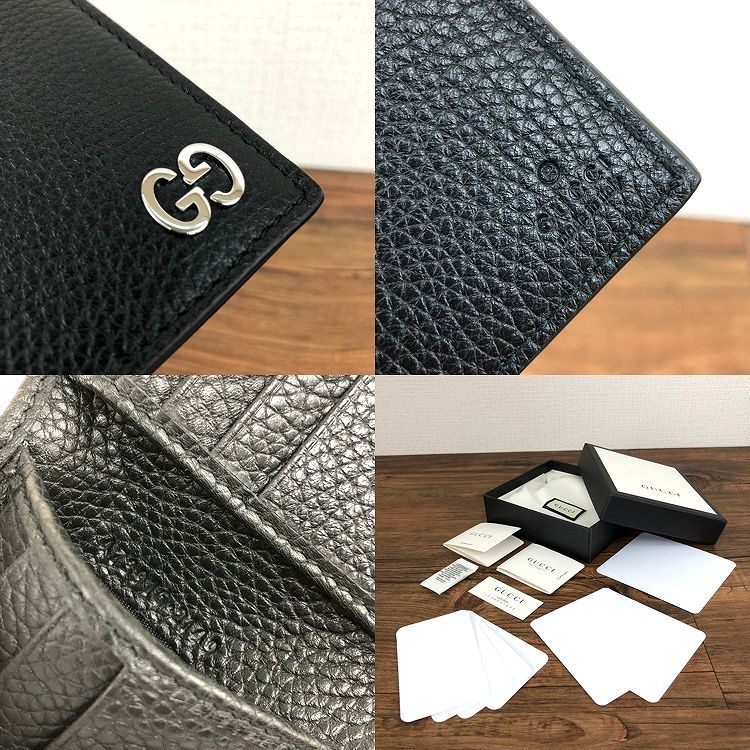 ☆送料無料☆ 未使用品 GUCCI 札入れ 473916 ブラック 箱付き 35