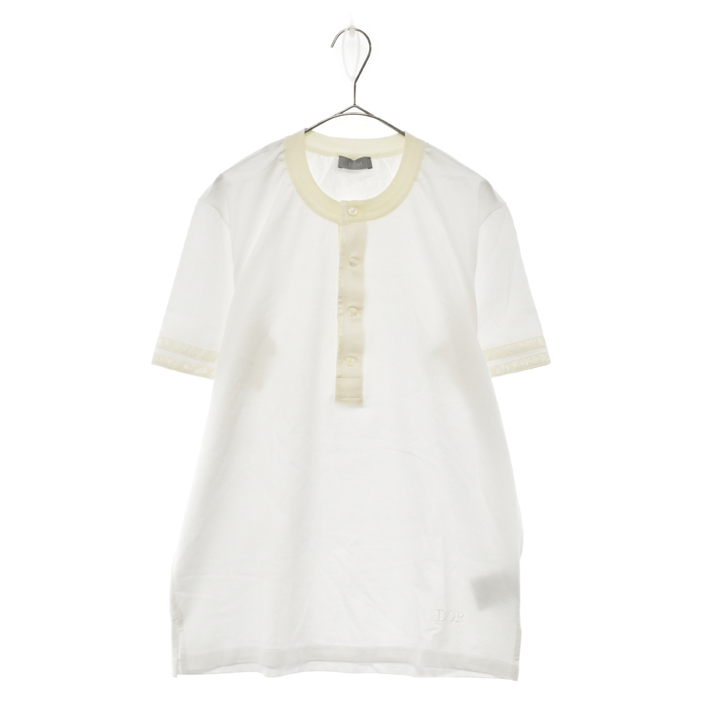 DIOR ディオール 19SS オブリーク ヘンリーネックTシャツ ホワイト