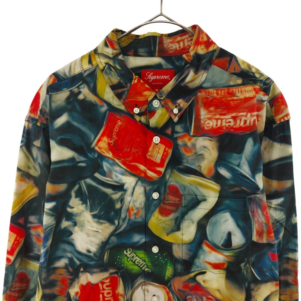 ブティック SUPREME シュプリーム 21SS Cans Shirt 総柄 ボタンダウン
