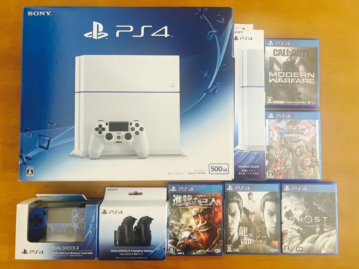 PlayStation4 ホワイト500gb ソフトセット-