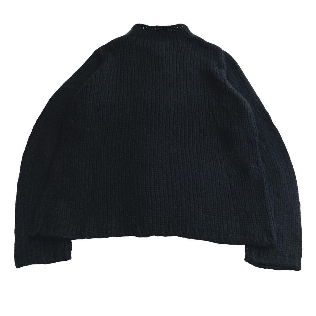 L L BEAN エルエルビーン モヘア混 3Dニット XL ロールネック 黒