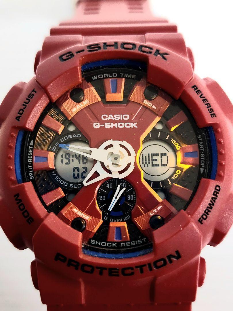 新品電池交換済 極美品 G-SHOCK GA-120TR トリコロールカラー|PayPay