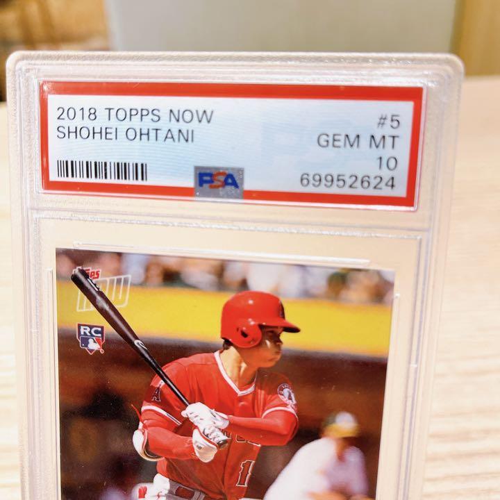 PSA 鑑定満点評価❗️大谷翔平 MLB初ヒット記念 topps NOW #5J neuroid